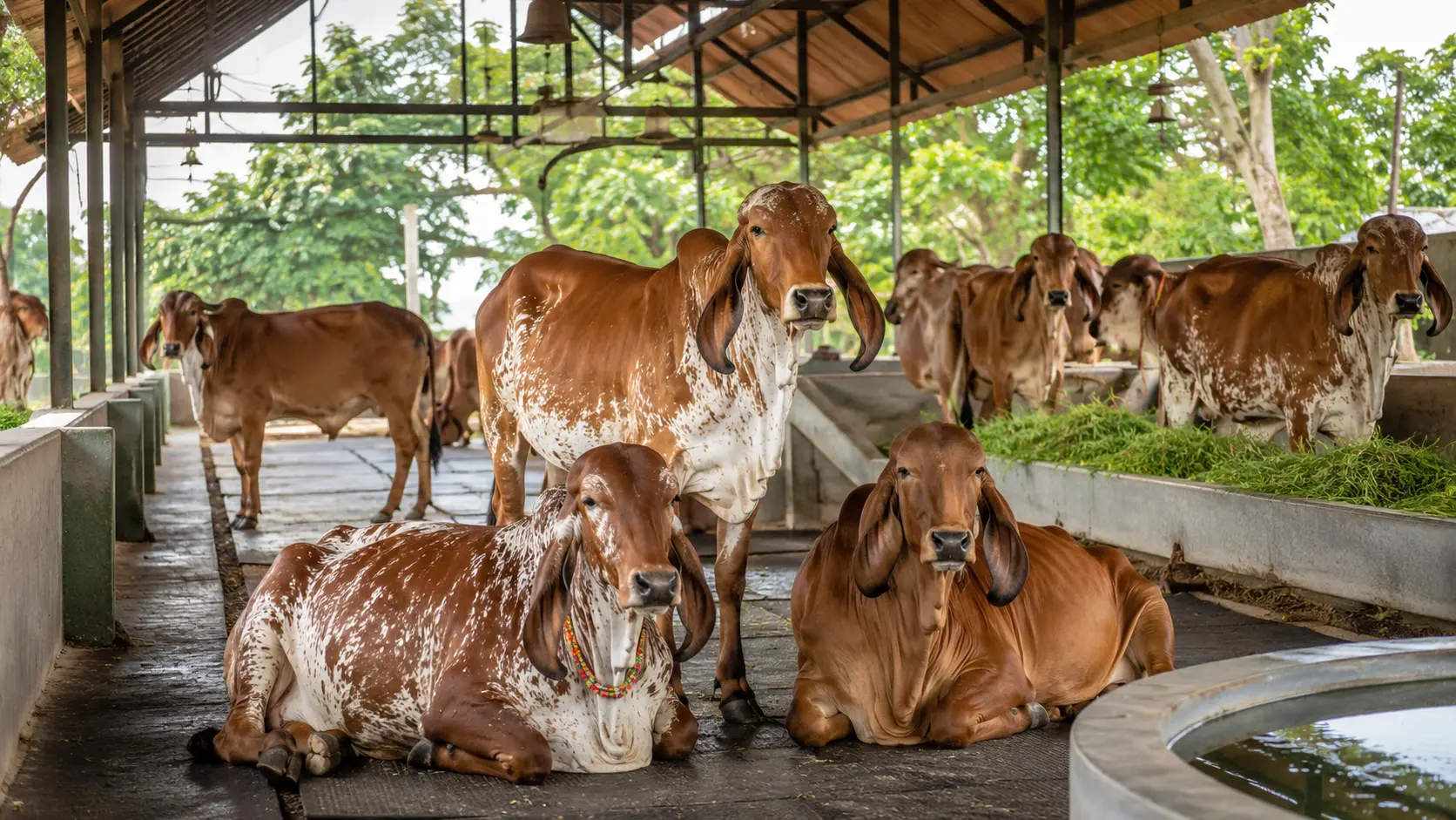 Gir cow herd at GAUMAA Farms