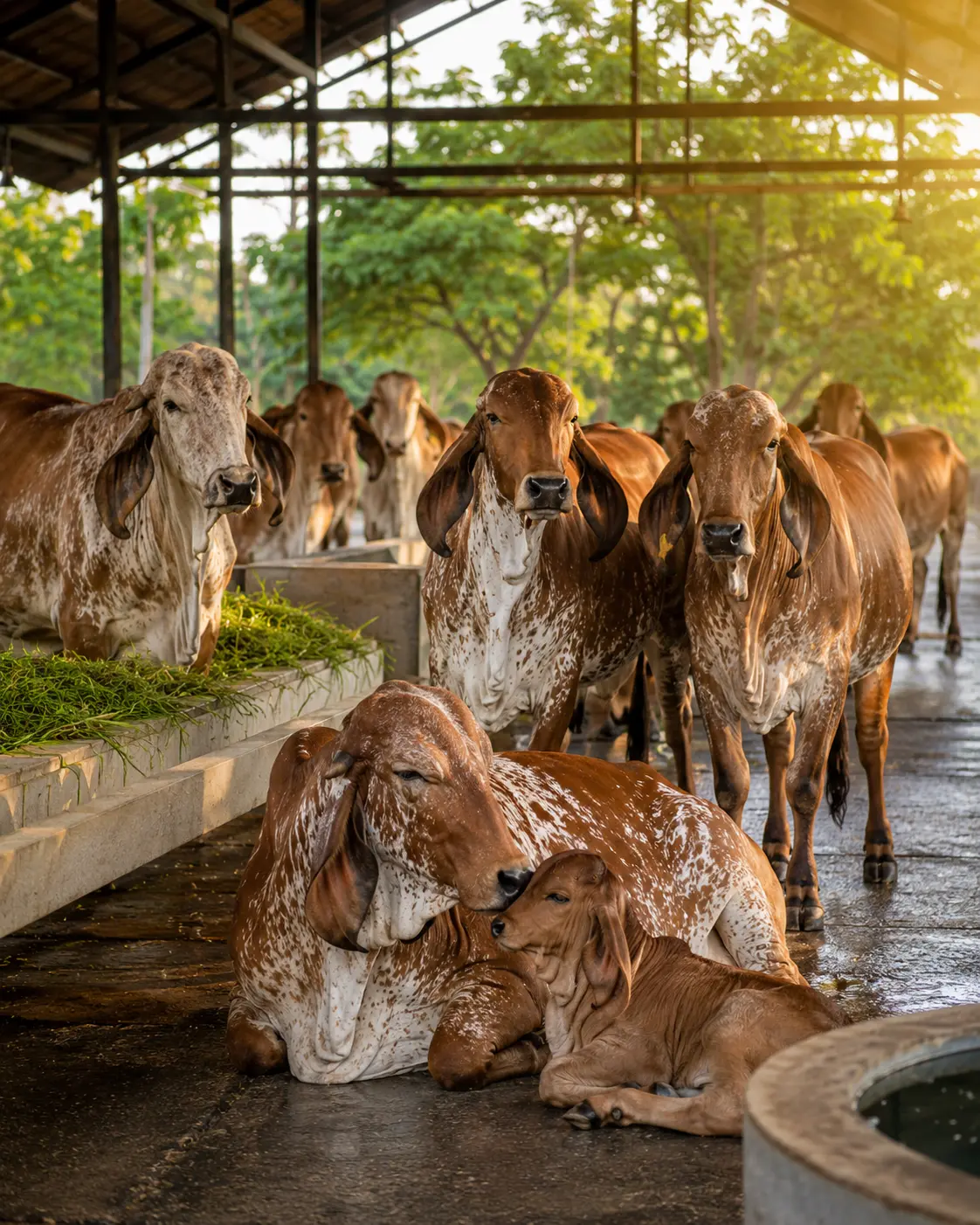 Mother and calf care